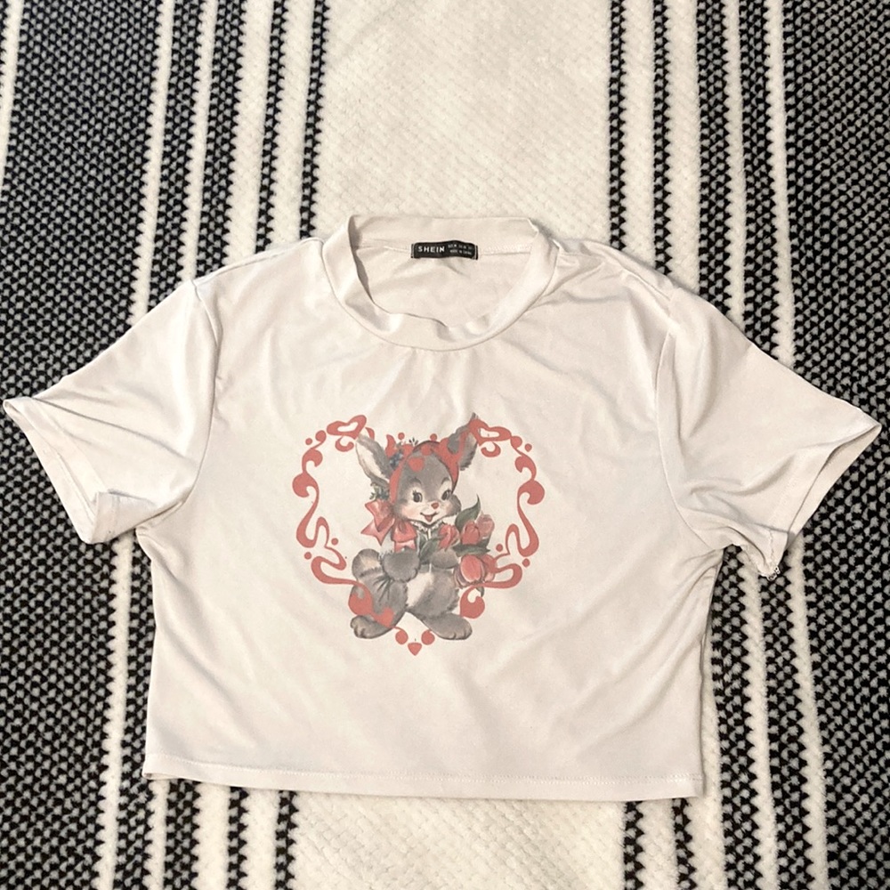 Y2K bunny crop top| cute | SHEIN womens medium